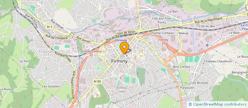 localisation de l'entreprise CAISSE CREDIT MUTUEL FIRMINY HAUT FOREZ à FIRMINY