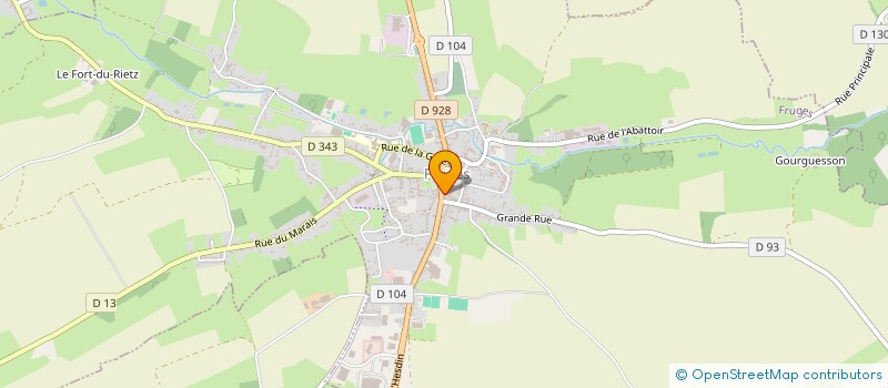 localisation de l'entreprise CAISSE CREDIT MUTUEL FRUGES  FRUGES