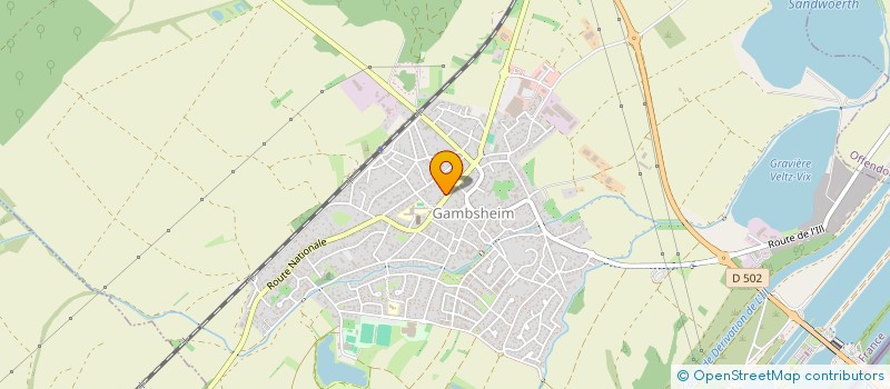 localisation de l'entreprise CAISSE CREDIT MUTUEL GAMBSHEIM-KILSTETT  GAMBSHEIM