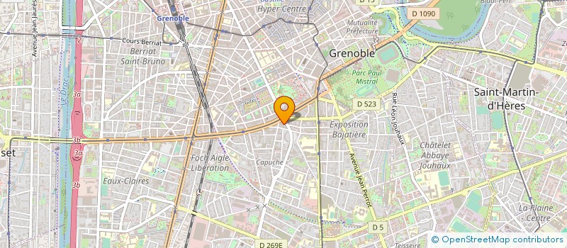 localisation de l'entreprise CAISSE CREDIT MUTUEL GRENOBLE RIVET à GRENOBLE
