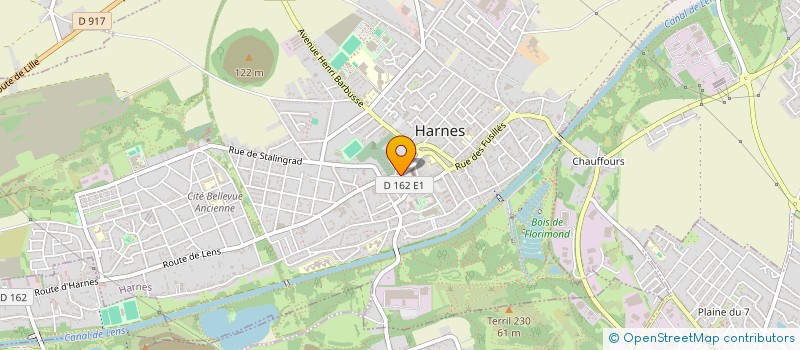 localisation de l'entreprise CAISSE CREDIT MUTUEL HARNES à HARNES
