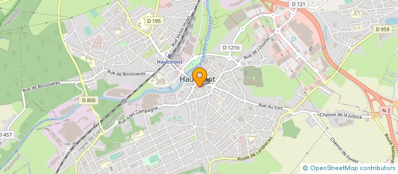 localisation de l'entreprise CAISSE CREDIT MUTUEL HAUTMONT à HAUTMONT