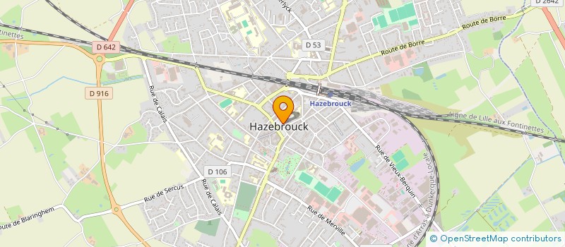 localisation de l'entreprise CAISSE CREDIT MUTUEL HAZEBROUCK à HAZEBROUCK