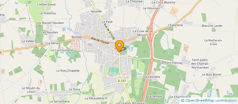 localisation de l'entreprise CAISSE CREDIT MUTUEL HERIC  HERIC