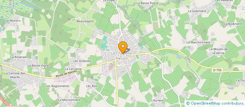 localisation de l'entreprise CAISSE CREDIT MUTUEL LA CHAPELLE HEULIN  LA CHAPELLE-HEULIN