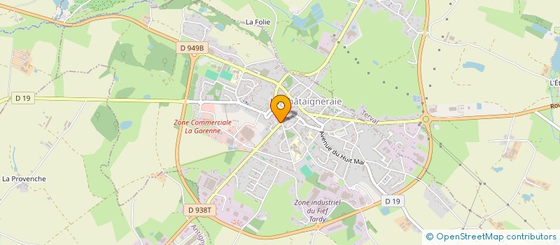 localisation de l'entreprise CAISSE CREDIT MUTUEL LA CHATAIGNERAIE  LA CHATAIGNERAIE