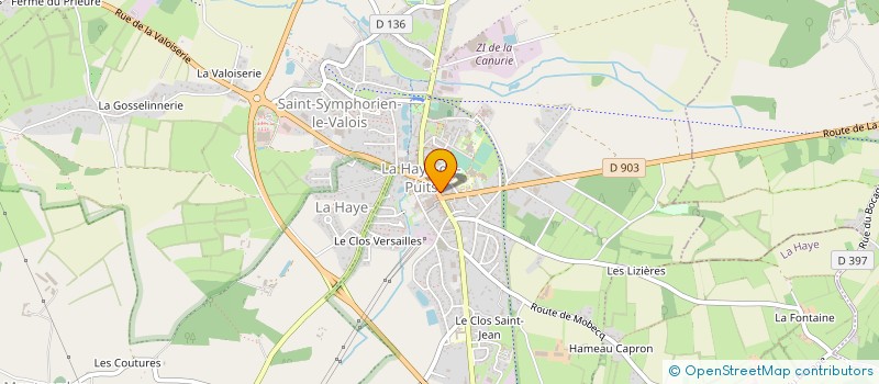 localisation de l'entreprise CAISSE CREDIT MUTUEL LA HAYE DU PUITS  LA HAYE