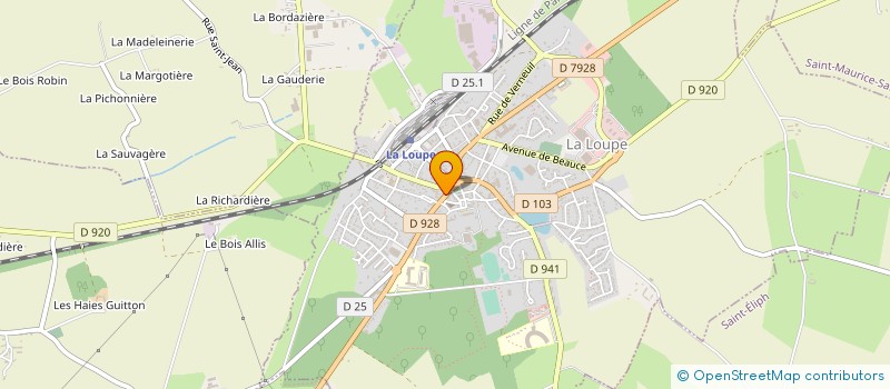 localisation de l'entreprise CAISSE CREDIT MUTUEL LA LOUPE à LA LOUPE