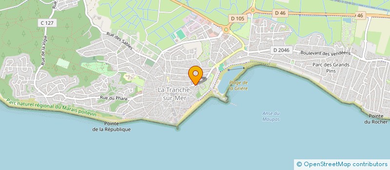 localisation de l'entreprise CAISSE CREDIT MUTUEL LA TRANCHE SUR MER  LA TRANCHE-SUR-MER