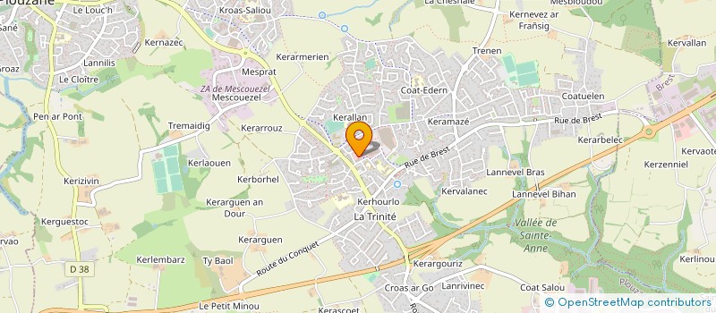 localisation de l'entreprise CAISSE CREDIT MUTUEL LA TRINITE PLOUZANE  PLOUZANE