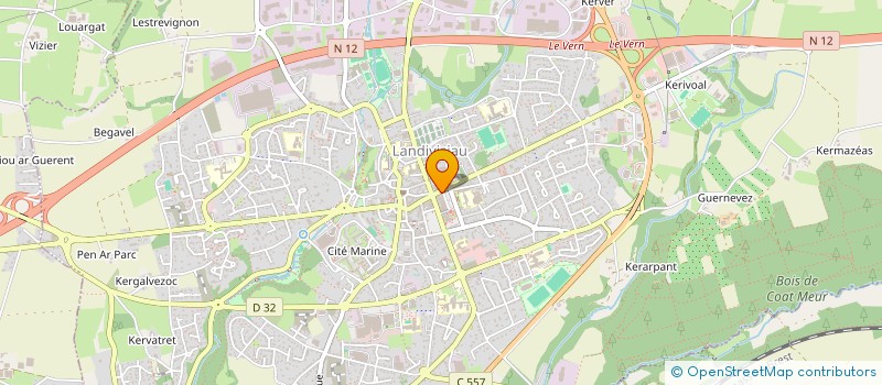 localisation de l'entreprise CAISSE CREDIT MUTUEL LANDIVISIAU  LANDIVISIAU