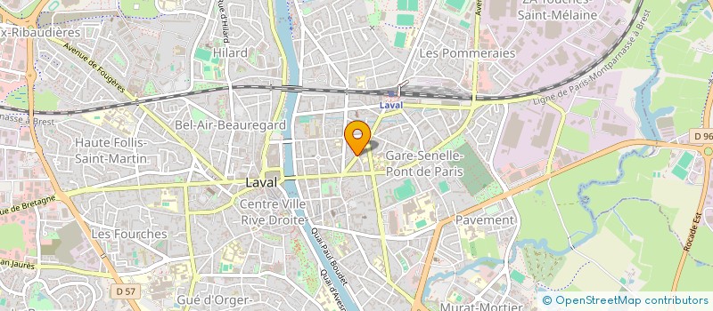 localisation de l'entreprise CAISSE CREDIT MUTUEL LAVAL TROIS CROIX à LAVAL