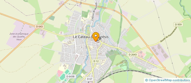 localisation de l'entreprise CAISSE CREDIT MUTUEL LE CATEAU CAMBRESIS à LE CATEAU-CAMBRESIS