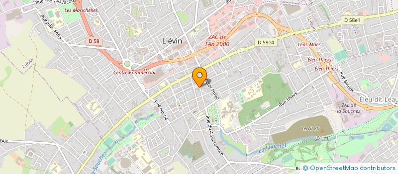localisation de l'entreprise CAISSE CREDIT MUTUEL LIEVIN à LIEVIN