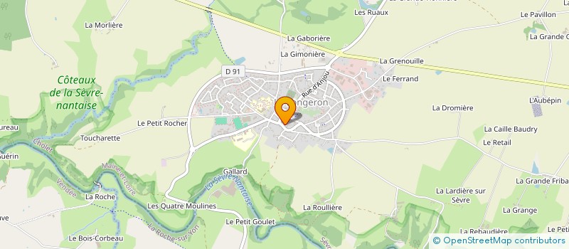 localisation de l'entreprise CAISSE CREDIT MUTUEL LONGERON  SEVREMOINE