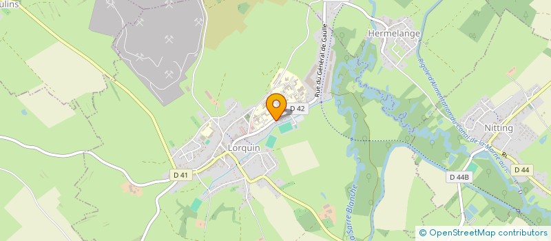 localisation de l'entreprise CAISSE CREDIT MUTUEL LORQUIN GONDREXANGE  LORQUIN