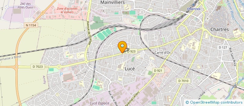localisation de l'entreprise CAISSE CREDIT MUTUEL LUCE MAINVILLIERS à LUCE