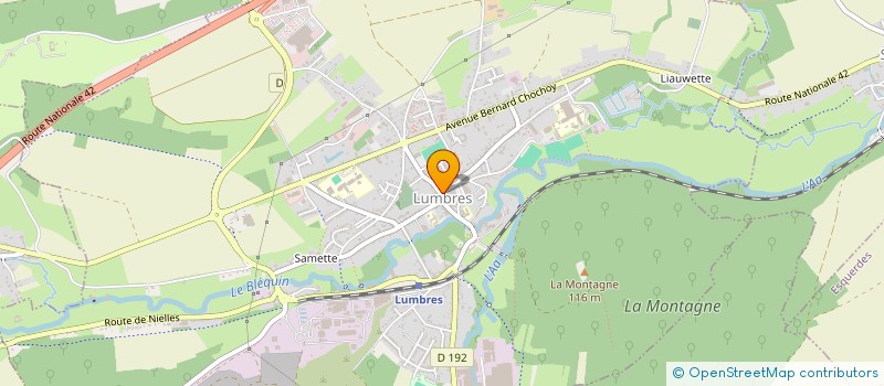 localisation de l'entreprise CAISSE CREDIT MUTUEL LUMBRES  LUMBRES