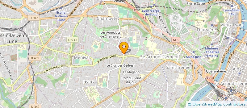 localisation de l'entreprise CAISSE CREDIT MUTUEL LYON POINT DU JOUR  LYON