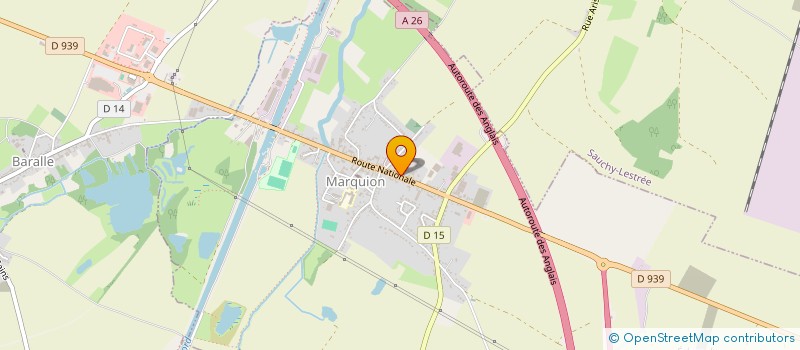 localisation de l'entreprise CAISSE CREDIT MUTUEL MARQUION  MARQUION