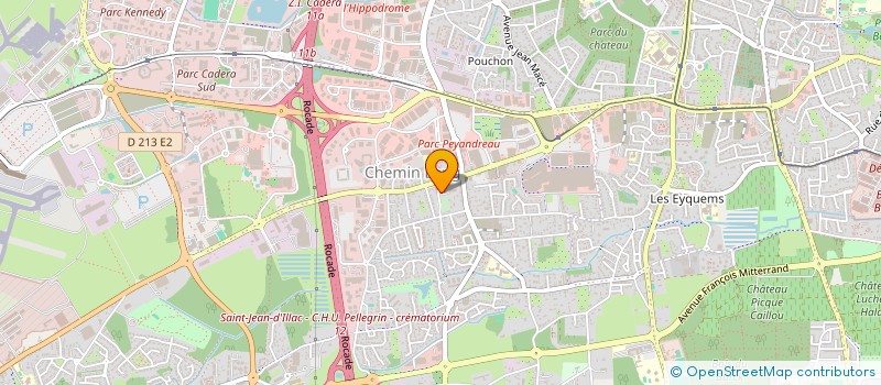 localisation de l'entreprise CAISSE CREDIT MUTUEL MERIGNAC CHEM LONG  MERIGNAC