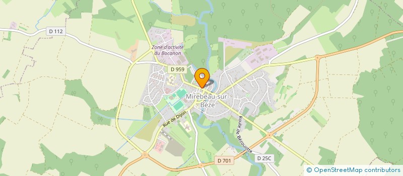 localisation de l'entreprise CAISSE CREDIT MUTUEL MIREBEAU à MIREBEAU-SUR-BEZE