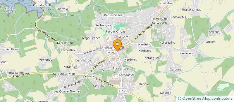 localisation de l'entreprise CAISSE CREDIT MUTUEL MOELAN SUR MER  MOELAN-SUR-MER