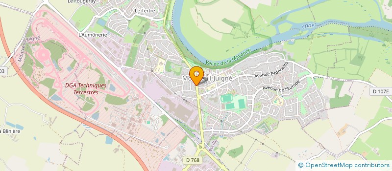 localisation de l'entreprise CAISSE CREDIT MUTUEL MONTREUIL AVRILLE  MONTREUIL-JUIGNE