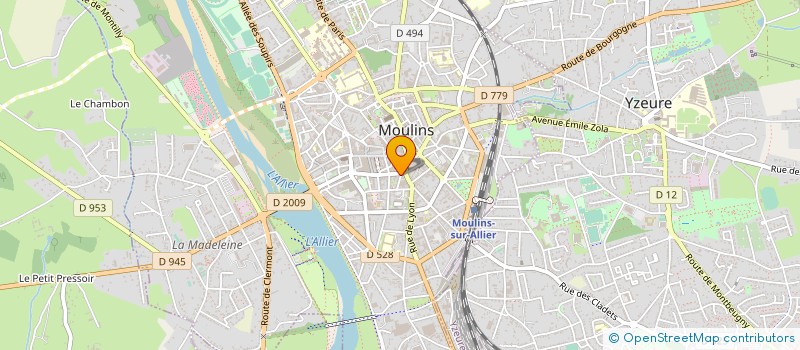 localisation de l'entreprise CAISSE CREDIT MUTUEL MOULINS à MOULINS