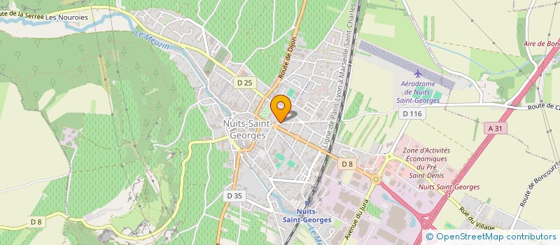 localisation de l'entreprise CAISSE CREDIT MUTUEL NUITS ST GEORGES  NUITS-SAINT-GEORGES