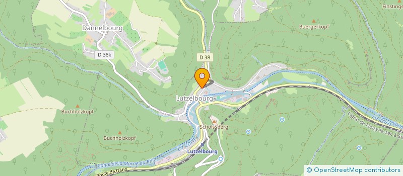 localisation de l'entreprise CAISSE CREDIT MUTUEL PAYS DE LUTZELBOURG  LUTZELBOURG