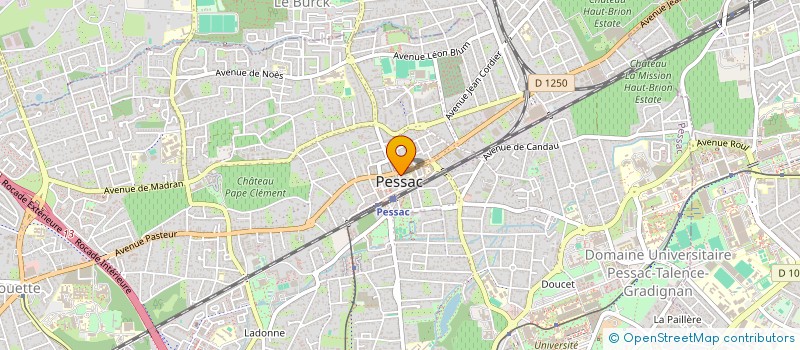 localisation de l'entreprise CAISSE CREDIT MUTUEL PESSAC  PESSAC