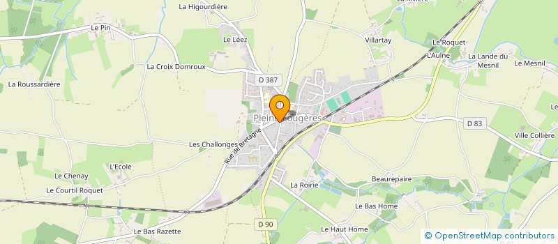 localisation de l'entreprise CAISSE CREDIT MUTUEL PLEINE FOUGERES  PLEINE-FOUGERES