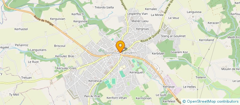 localisation de l'entreprise CAISSE CREDIT MUTUEL PLONEOUR LANVERN  PLONEOUR-LANVERN