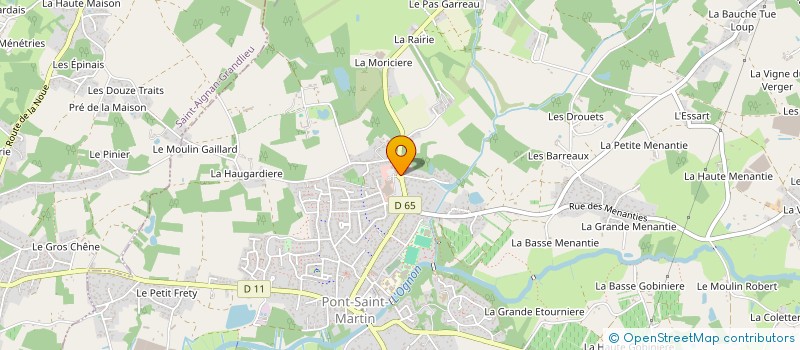 localisation de l'entreprise CAISSE CREDIT MUTUEL PONT ST MARTIN  PONT-SAINT-MARTIN