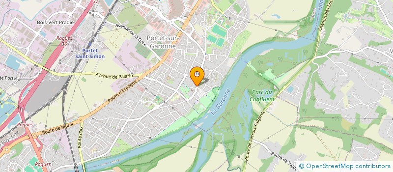 localisation de l'entreprise CAISSE CREDIT MUTUEL PORTET SUR GNE  PORTET-SUR-GARONNE