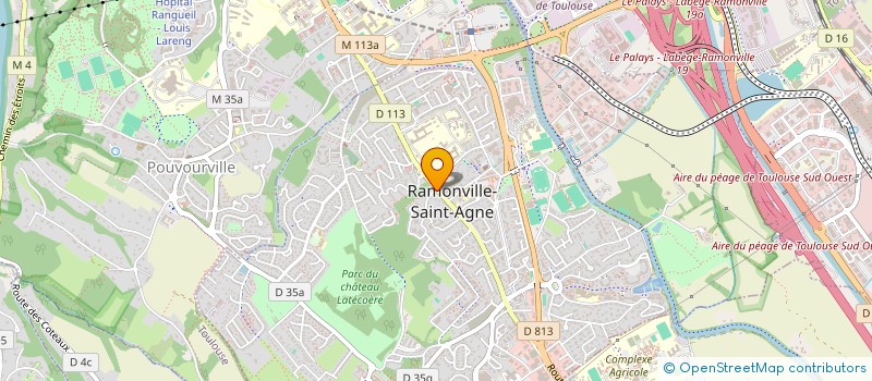 localisation de l'entreprise CAISSE CREDIT MUTUEL RAMONVILLE ST.AGNE  RAMONVILLE-SAINT-AGNE