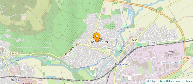 localisation de l'entreprise CAISSE CREDIT MUTUEL REGION MOLSHEIM  MOLSHEIM