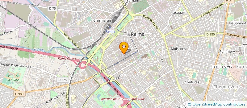 localisation de l'entreprise CAISSE CREDIT MUTUEL REIMS D'ERLON à REIMS