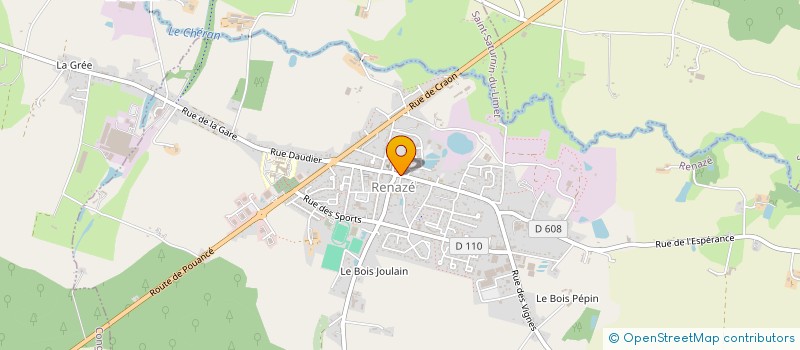 localisation de l'entreprise CAISSE CREDIT MUTUEL RENAZE MAINE ANJOU  RENAZE