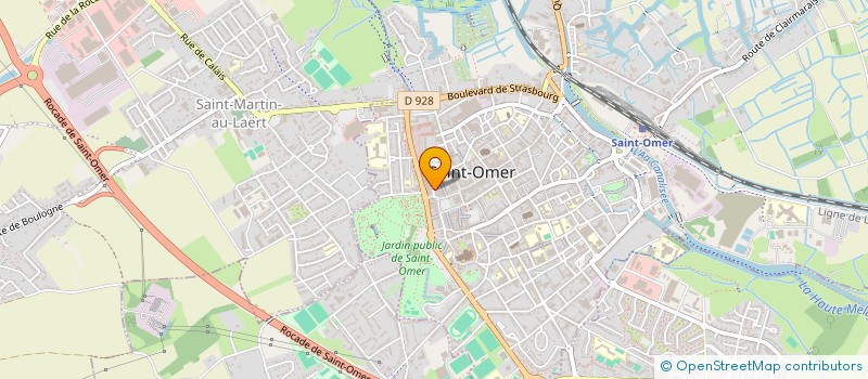 localisation de l'entreprise CAISSE CREDIT MUTUEL SAINT-OMER  SAINT-OMER