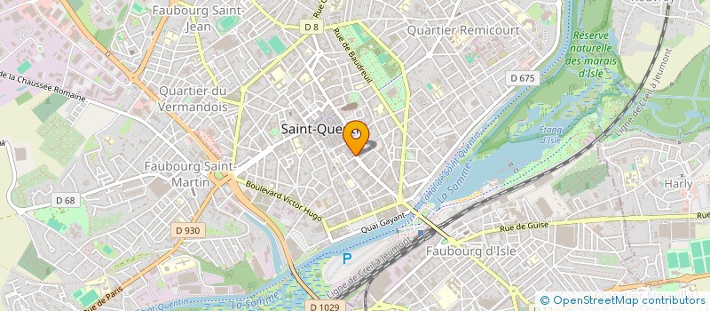 localisation de l'entreprise CAISSE CREDIT MUTUEL SAINT-QUENTIN à SAINT-QUENTIN
