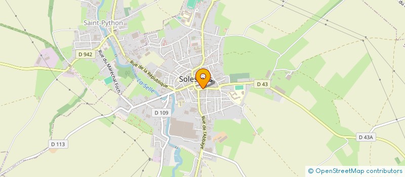 localisation de l'entreprise CAISSE CREDIT MUTUEL SOLESMES à SOLESMES