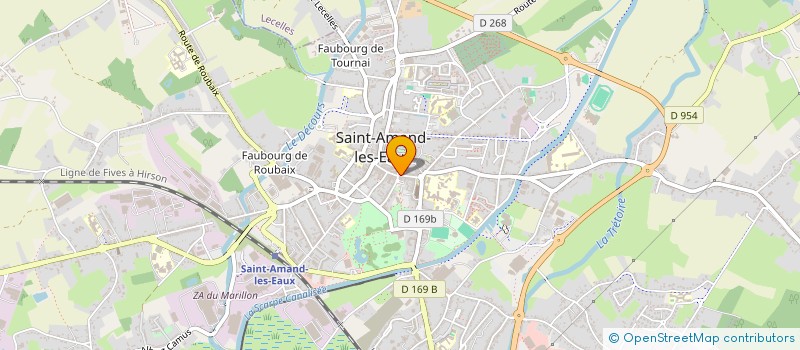 localisation de l'entreprise CAISSE CREDIT MUTUEL ST AMAND LES EAUX à SAINT-AMAND-LES-EAUX