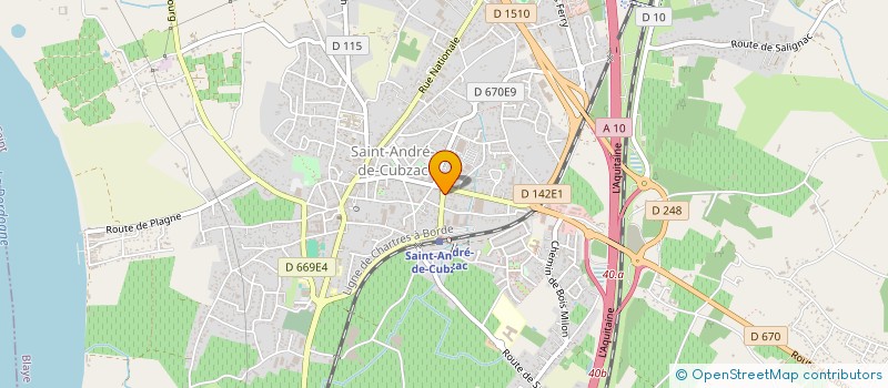 localisation de l'entreprise CAISSE CREDIT MUTUEL ST ANDRE DE CUBZAC  SAINT-ANDRE-DE-CUBZAC