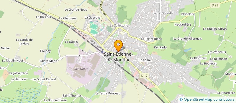 localisation de l'entreprise CAISSE CREDIT MUTUEL ST ETIENNE MONTLUC  SAINT-ETIENNE-DE-MONTLUC