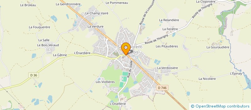 localisation de l'entreprise CAISSE CREDIT MUTUEL ST FLORENT DES BOIS  RIVES DE L'YON