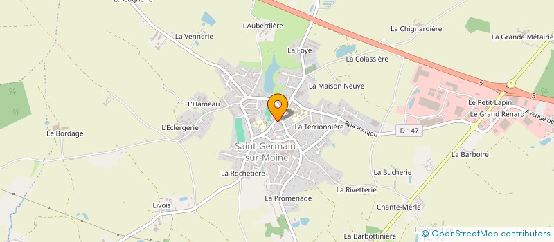 localisation de l'entreprise CAISSE CREDIT MUTUEL ST GERMAIN-S-MOINE  SEVREMOINE