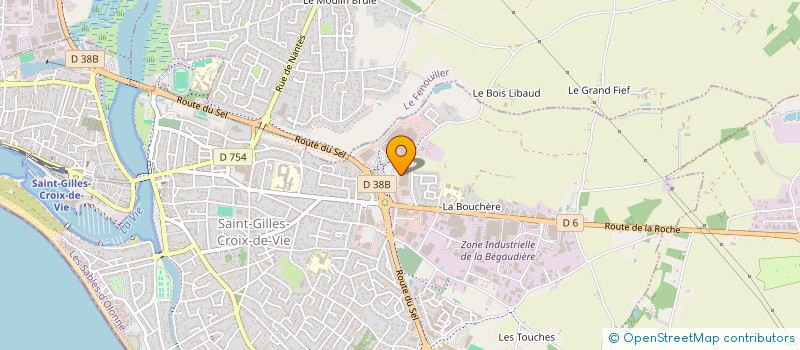 localisation de l'entreprise CAISSE CREDIT MUTUEL ST GILLES CX DE VIE  SAINT-GILLES-CROIX-DE-VIE