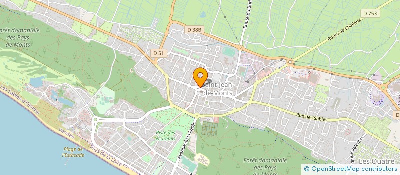 localisation de l'entreprise CAISSE CREDIT MUTUEL ST JEAN DE MONTS  SAINT-JEAN-DE-MONTS